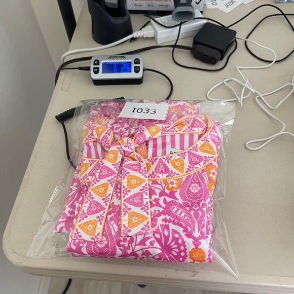 Gretchen Scott Floral Print‎ Dress Pink Artsy Coastal Resortwear Preppy Small - Picture 12 of 12